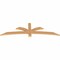 Ekena Millwork Davenport Timber Gable Bracket, Western Red Cedar, 72"W x 21"H x 1 1/2"D x 3 1/2"F, 7/12 Pitch GBW072X21X0204DAV00SWR - alternate 3